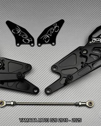Pedane arretrate YAMAHA MT03 320 2016 - 2025