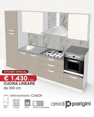 -Cucina moderna lineare-lettrodomestici inclusi