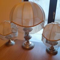 Trio Lampade Paralumi anni 70