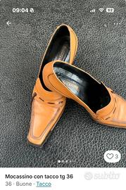 Mocassino con tacco misura 36