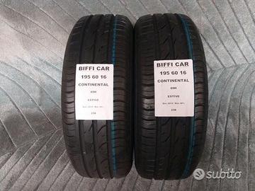 2 gomme 195 60 16 continental a238