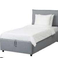 LETTO IKEA SINGOLO CONTENITORE GRESSVIK GRIGIO