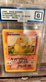 charmander set base signed mitsuhiro arita