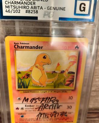 charmander set base signed mitsuhiro arita