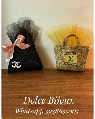 Borse Porta confetti compleanno laurea LV.Chanel