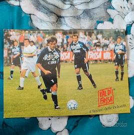 Cartolina Calciatore Lazio Roberto Mancini Anni 90