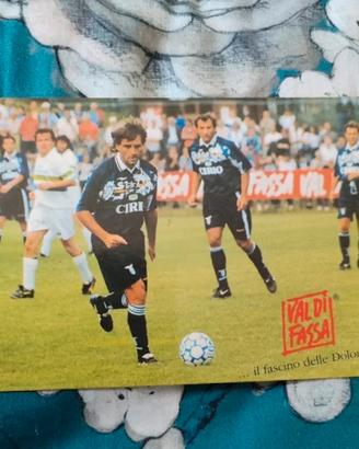 Cartolina Calciatore Lazio Roberto Mancini Anni 90