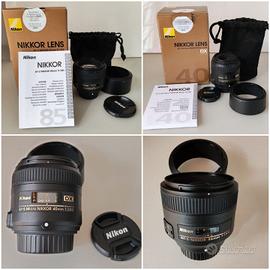 obiettivi NIKON nuovi mai usati