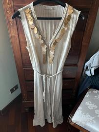 Vestito donna molto bello lino e cotone