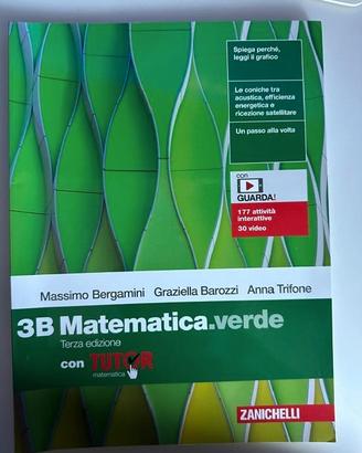 LIBRO DI MATEMATICA "MATEMATICA.VERDE VOL. 3B"