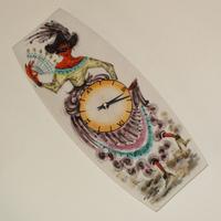 Piatto-Orologio in ceramica della Nove P.T. Italy