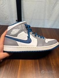 Air Jordan 1 Mid True Blue 42