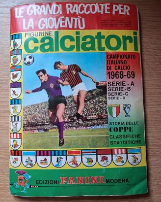 album  calciatori panini 1968,69 completo
