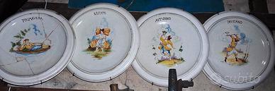 Ceramica Monte Lupo Piatti quattro stagioni