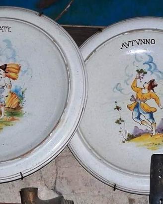 Ceramica Monte Lupo Piatti quattro stagioni