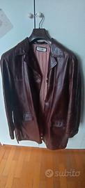 Giacca in Pelle Marrone Donna