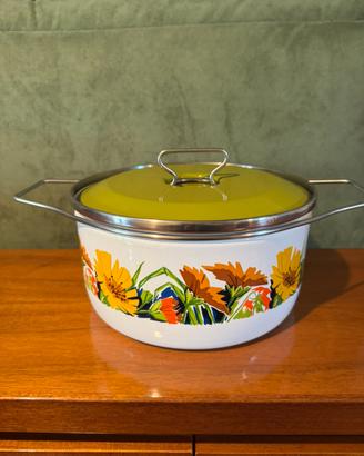 Pentola smaltata Siltal vintage anni 70