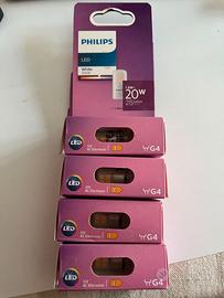 4 lampadine led Philips  G4 1.8W 215 lumen12V