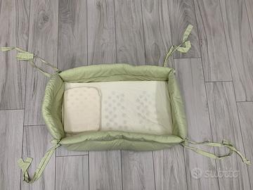 Riduttore per lettino, cotone imbottito verde