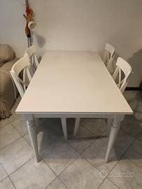 tavolo cucina 87per155 e 4 sedie