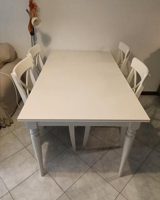 tavolo cucina 87per155 e 4 sedie