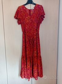 Abito lungo donna taglia 42 rosso 