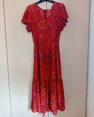 Abito lungo donna taglia 42 rosso 