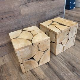 2 cubi in legno
