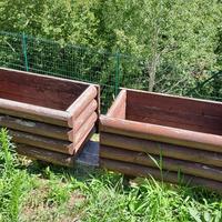 contorno vaso in legno 