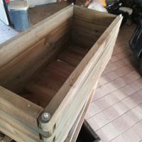 Fioriera Legno  90 cm x 40 cm x h 40 cm  nuova