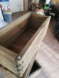 Fioriera Legno  90 cm x 40 cm x h 40 cm  nuova