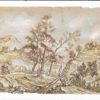 copia di disegno antico di Marco Ricci