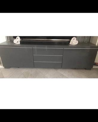 MOBILE PORTA TV grigio laccato