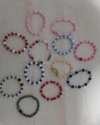 braccialetti con perline 