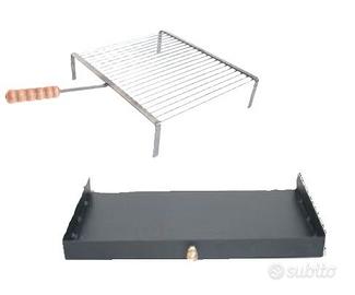 Graticola + Lastra Cruccolini cottura in camino