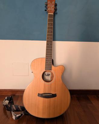 chitarra tanglewood DBT SFCE PW  amplificata