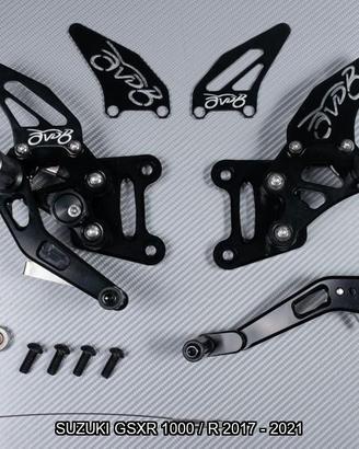 Pedane arretrate SUZUKI GSXR 1000 / R 2017 - 2021