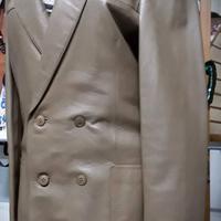giacca donna doppiopetto pelle, gilet, pantalone