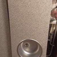 Calorifero lavello tondo piano cucina195cmcompleta