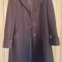 Cappotto donna S marrone lana Calvin Klein