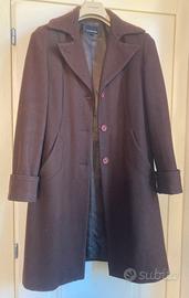 Cappotto donna S marrone lana Calvin Klein