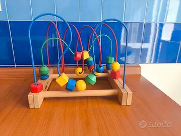 IKEA Mula labirinto abaco in legno con palline