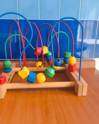 IKEA Mula labirinto abaco in legno con palline