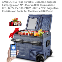 %Nuovo.45L Frigo Portatile, Dual Zone,APP