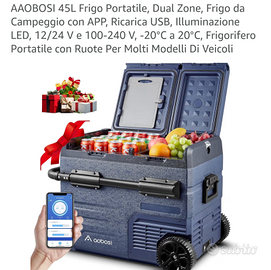 %Nuovo.45L Frigo Portatile, Dual Zone,APP