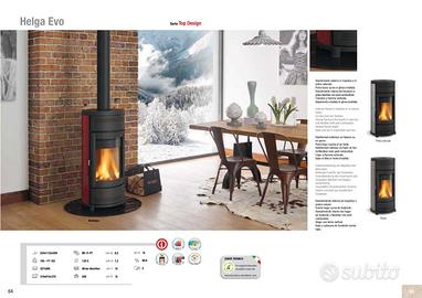 Stufa a legna HELGA EVO by NORDICA