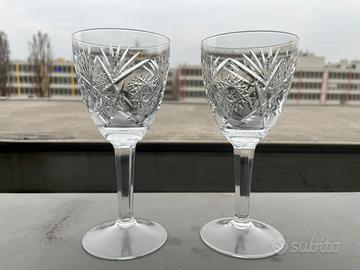 6 bicchieri di cristallo da vino