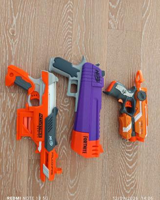 Tre NERF FIRE STRIKE, FORTNITE, FALCONFIRE