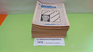 LA SETTIMANA ENIGMISTICA, anno 1976, parzialmente