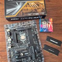 Z270 Pc mate+i7 7700k+Ram corsair vengeance 2x8GB